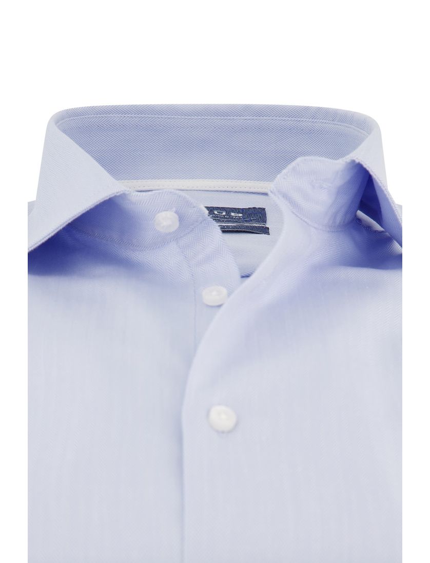 katoenen Ledub overhemd Modern Fit New blauw