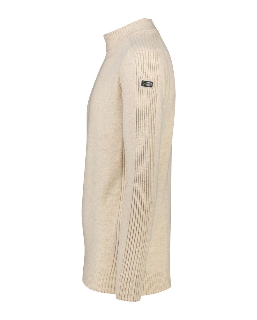 Baileys turtle trui extra lang creme lamswol