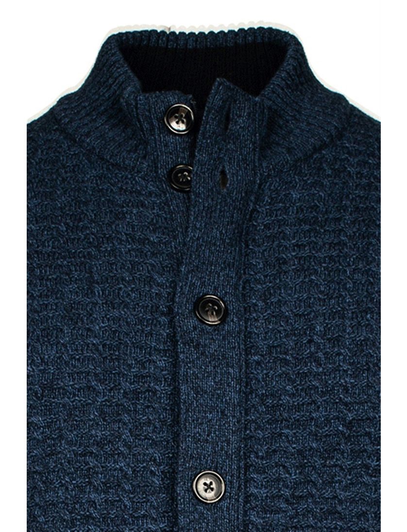 Baileys vest gebreid donkerblauw