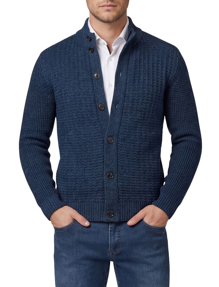 Baileys vest gebreid donkerblauw