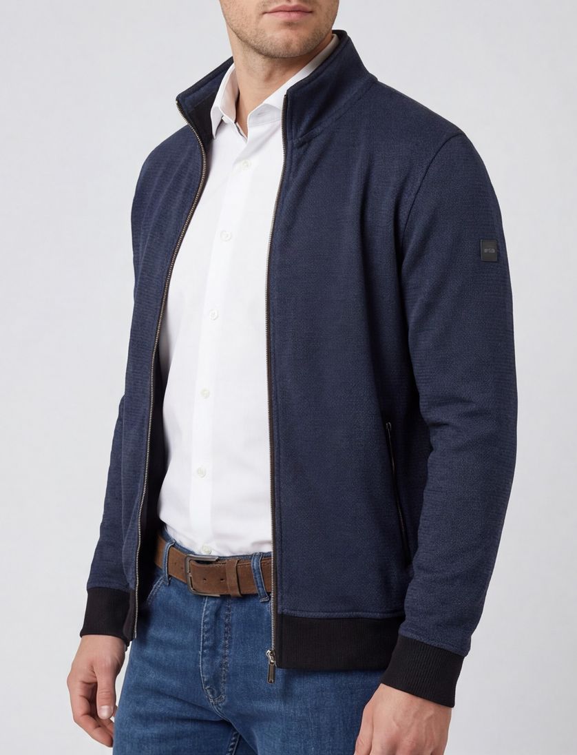 Baileys vest donkerblauw katoen