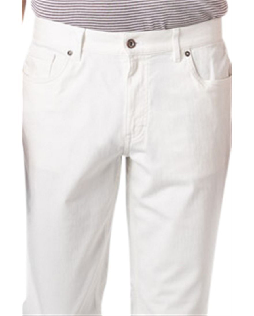 Hiltl jeans Parker wit effen denim normale fit