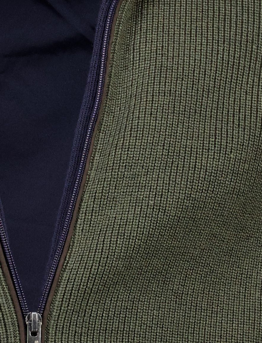 Baileys outdoor vest groen gebreid