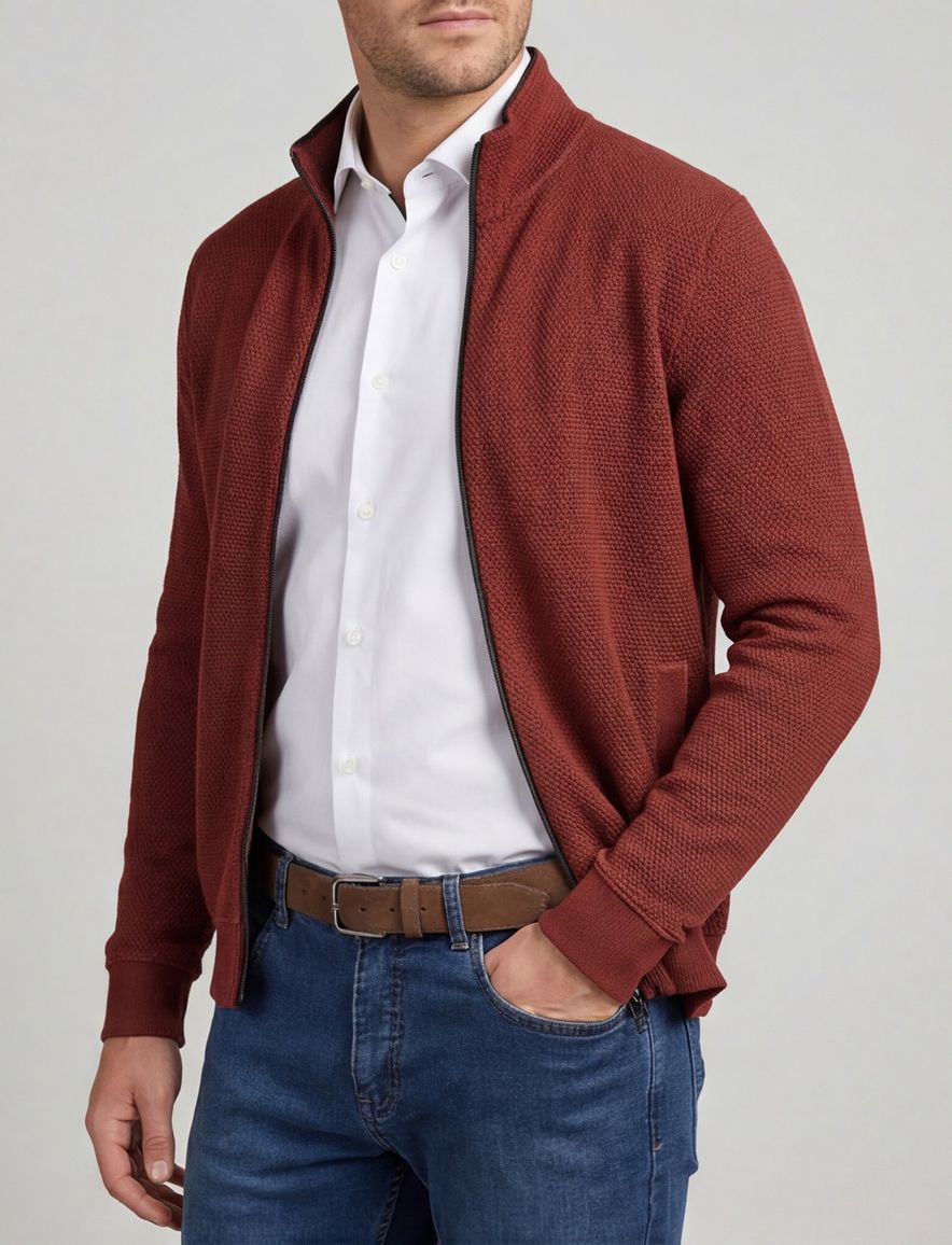 Baileys vest patroon rood