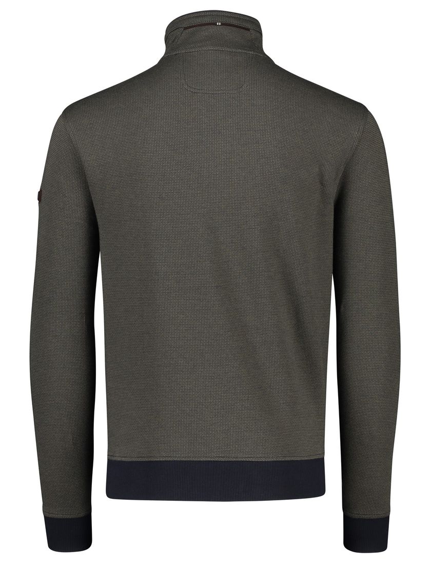 trui Baileys groen half zip katoen