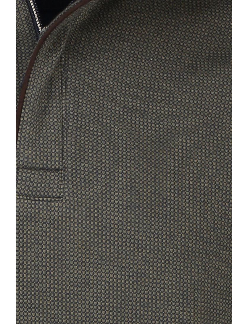 trui Baileys groen half zip katoen