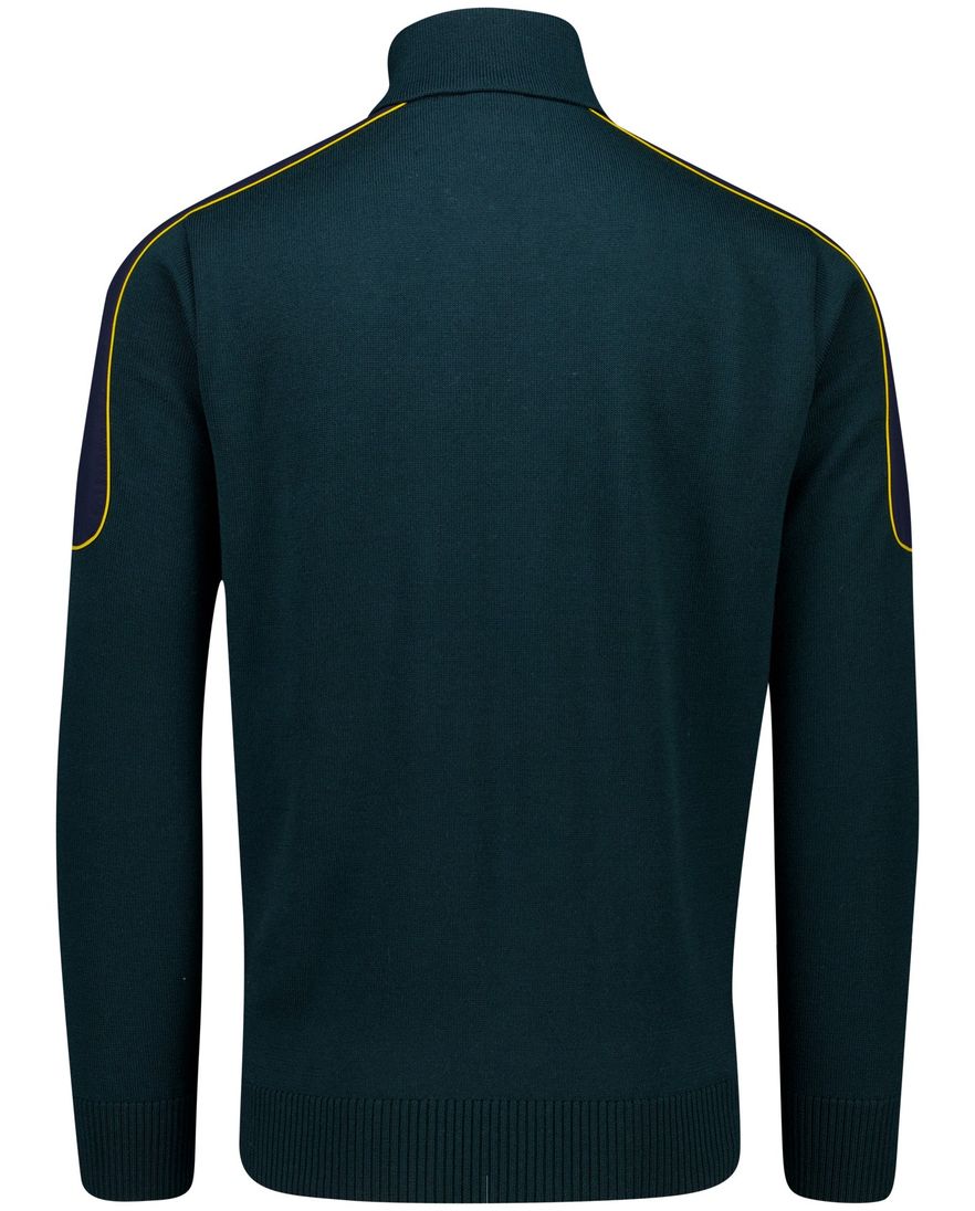 Paul & Shark trui half zip groen