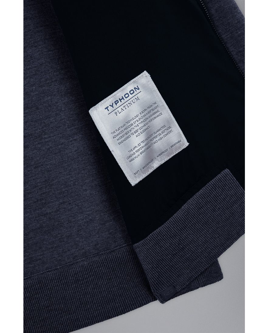 Paul & Shark outdoor vest blauw met rits