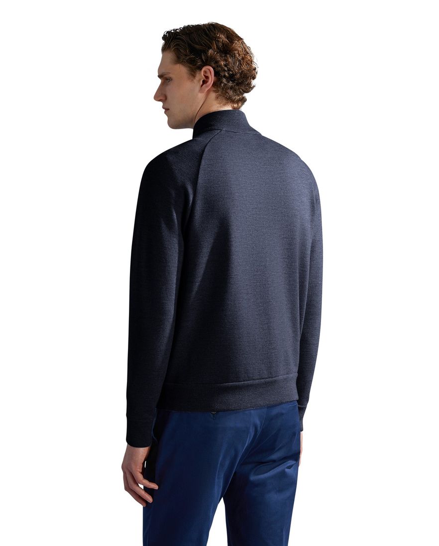 Paul & Shark outdoor vest blauw met rits