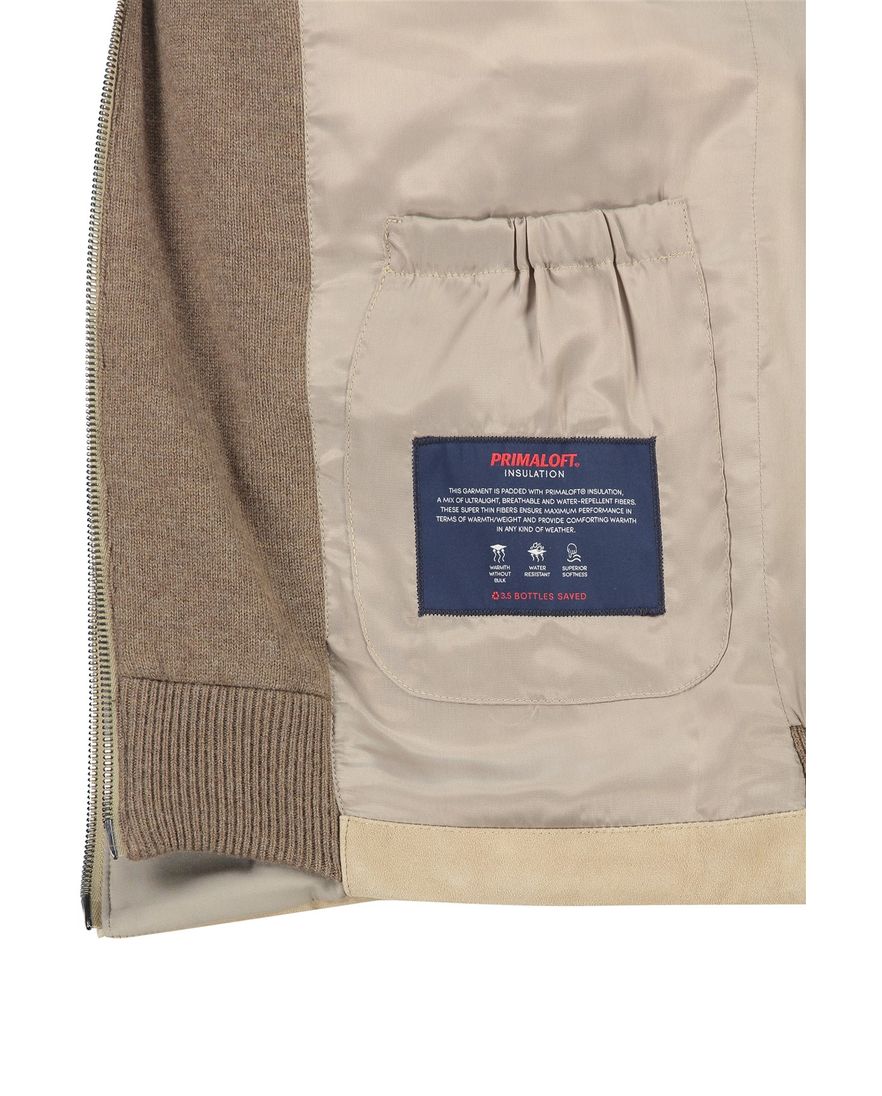 Paul & Shark outdoorvest bruin virgin wol wijde fit