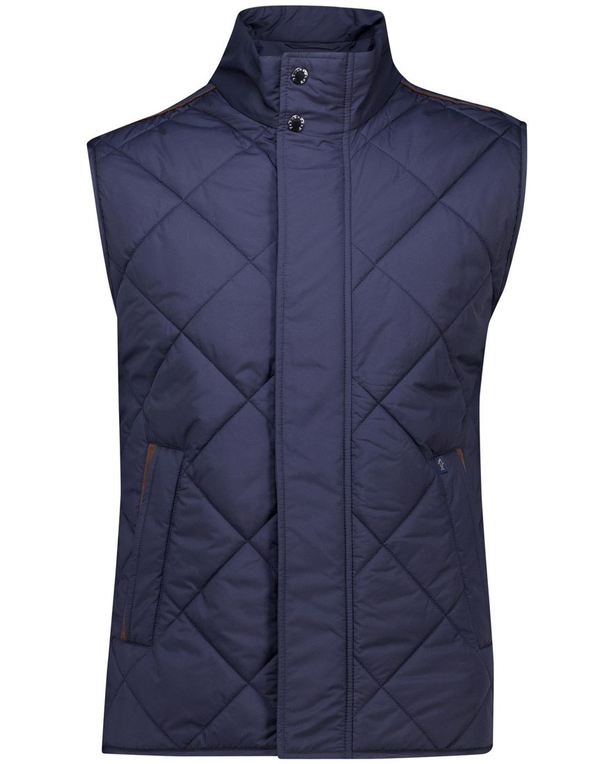 Paul & Shark bodywarmer effen donkerblauw waterafstotend