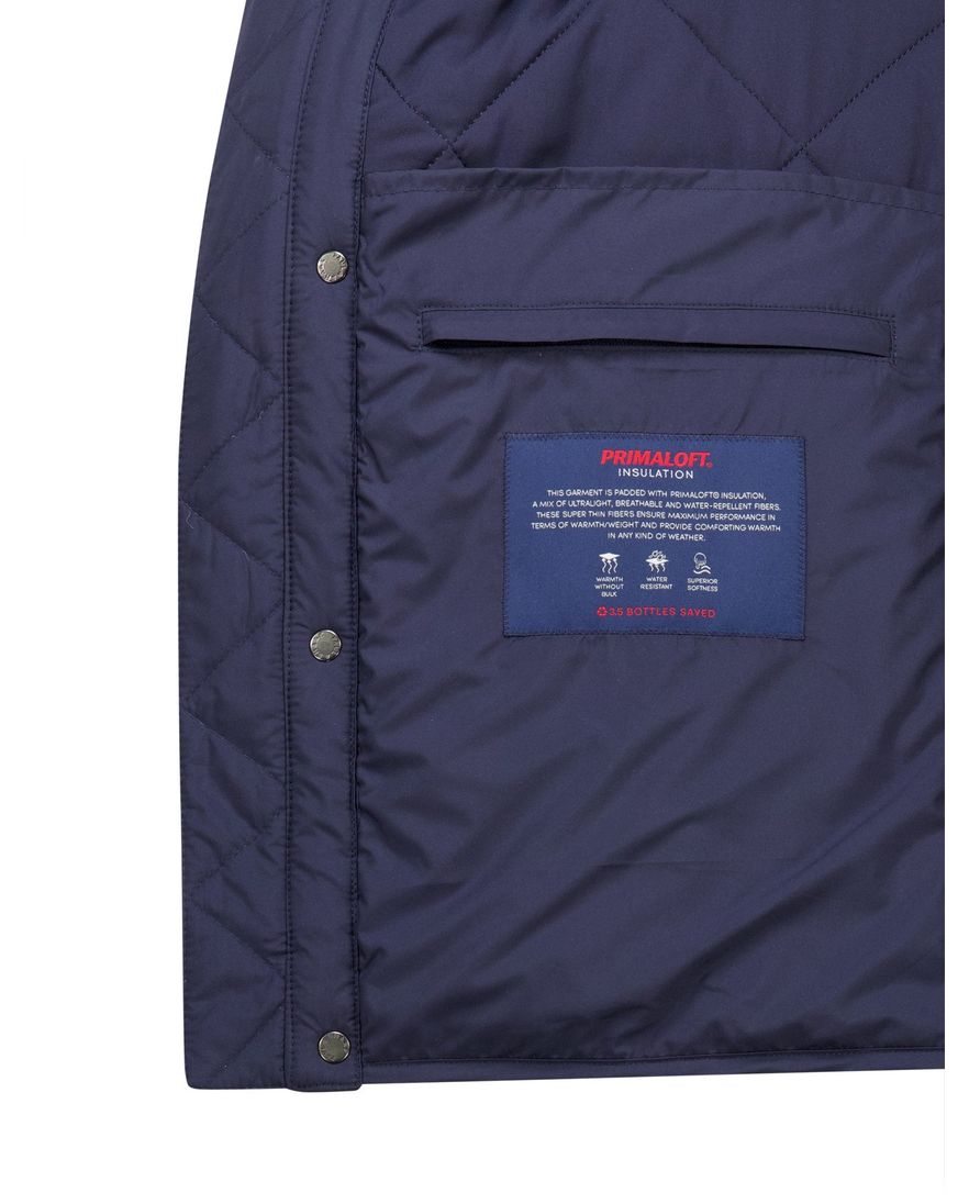 Paul & Shark bodywarmer effen donkerblauw waterafstotend