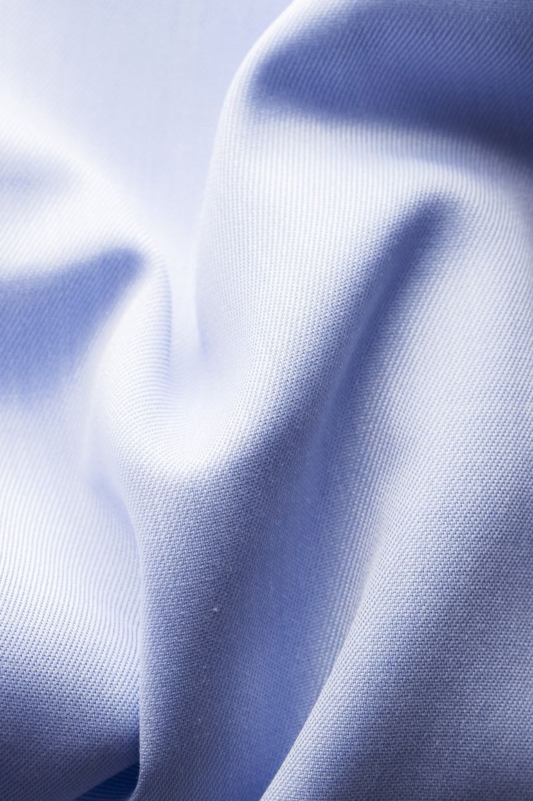 Eton overhemd mouwlengte 7 lichtblauw wide spread