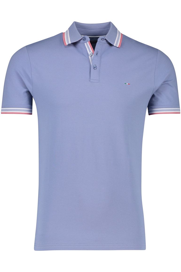 Portofino polo blauw katoen