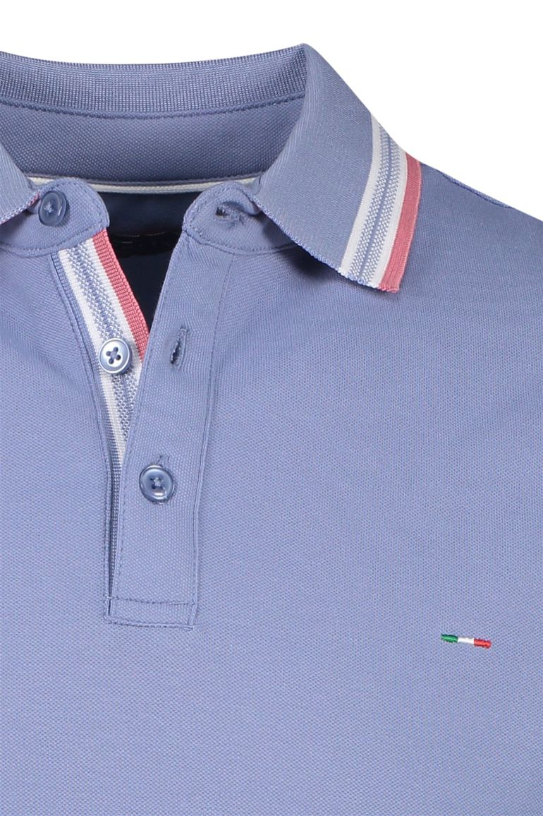 Portofino polo blauw katoen