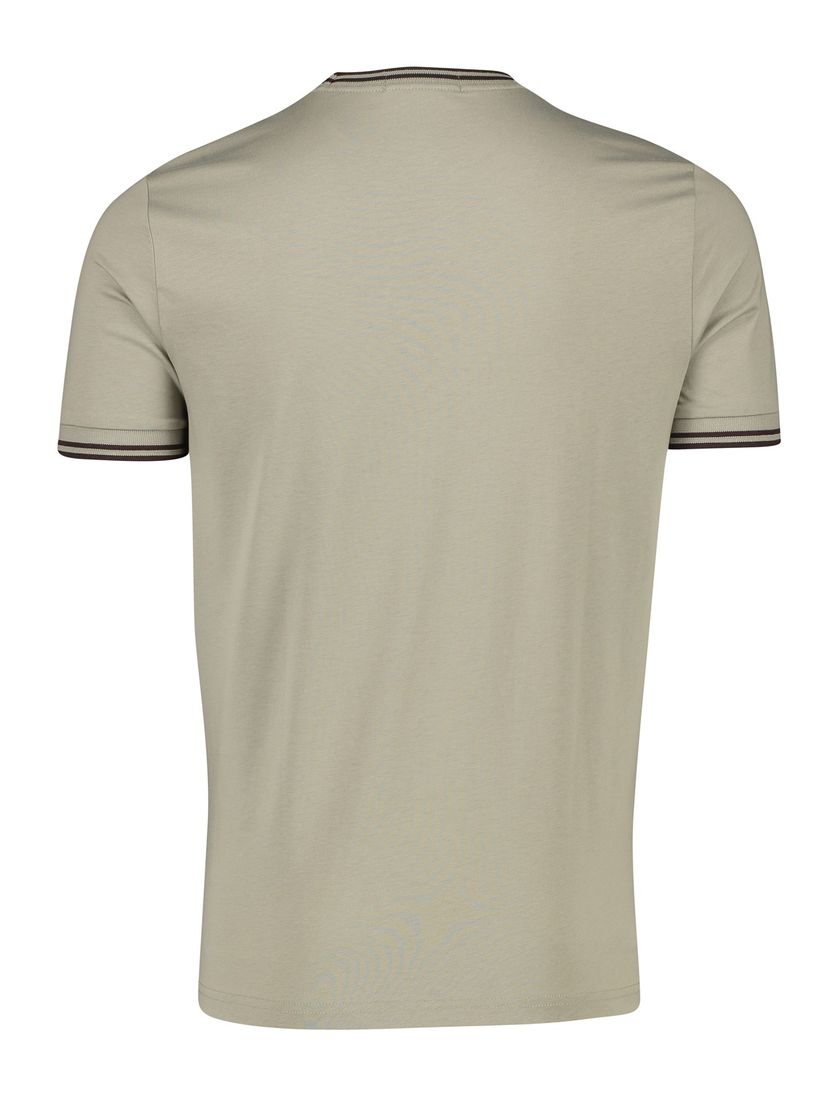 Fred Perry t-shirt effen bruin katoen
