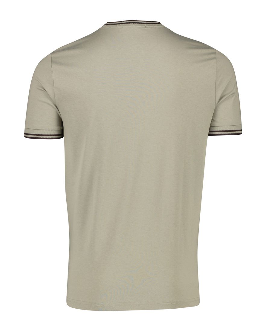 Fred Perry t-shirt effen bruin normale fit