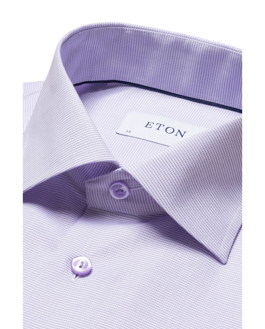 Eton contemporary fit katoenen overhemd lichtpaars