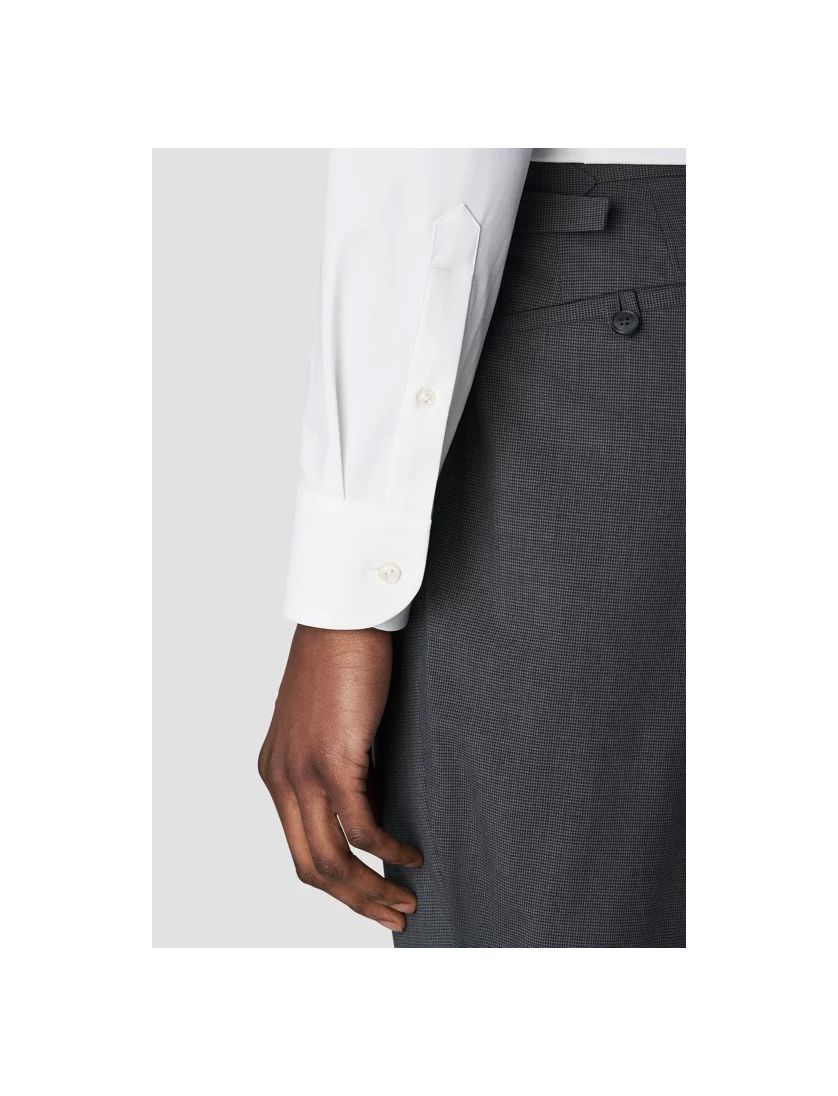 Slim fit Eton Four-way stretch business overhemd wit