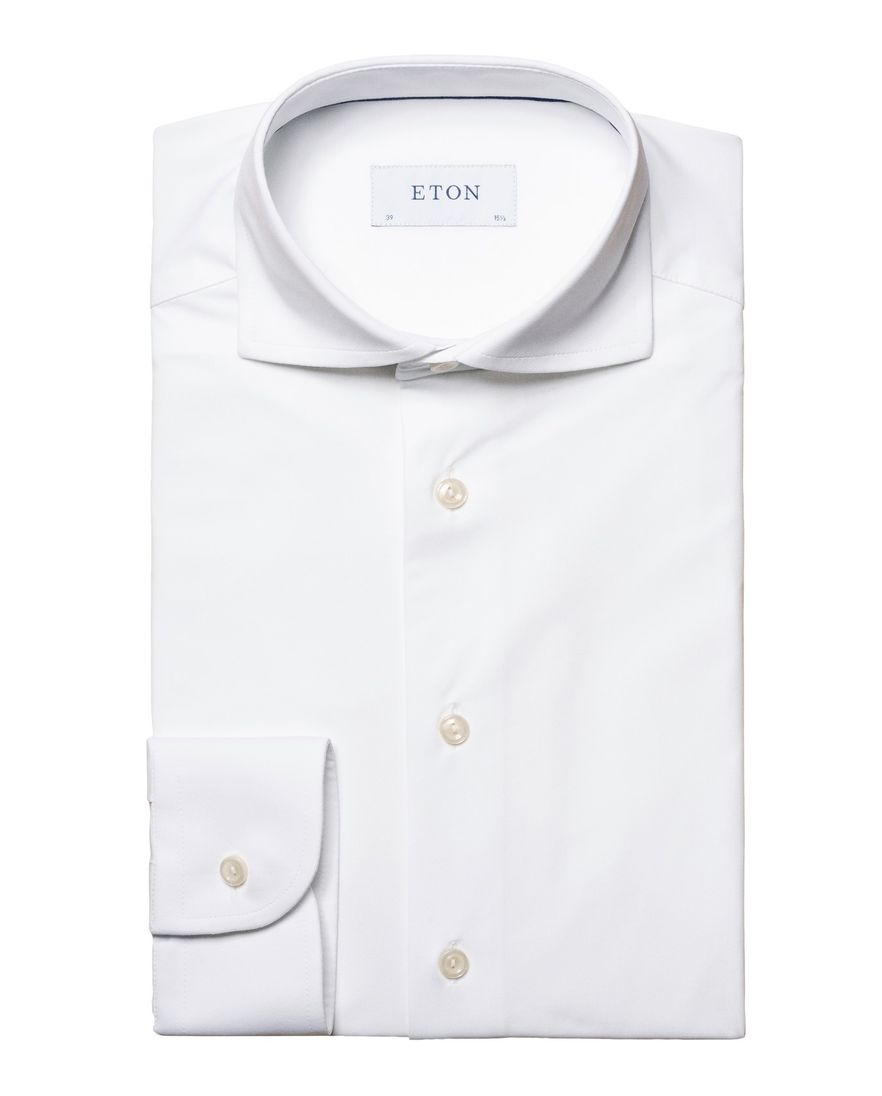 Overhemd Eton four-way stretcj wit contemporary fit