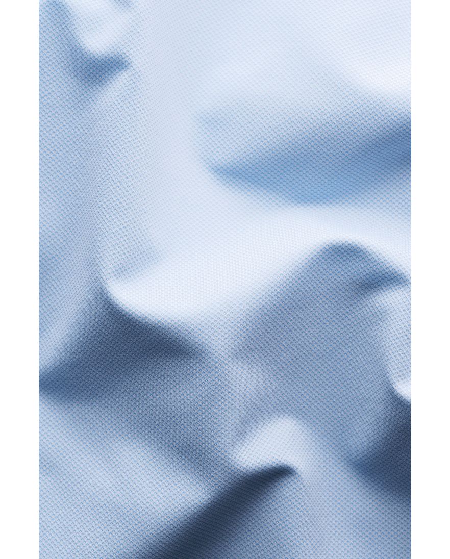 Four-Way Stretch Eton overhemd contemporary fit lichtblauw