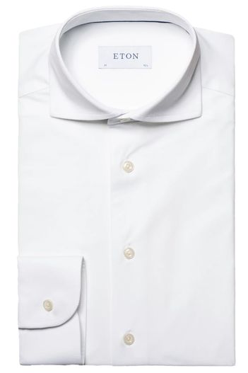 Eton Eton overhemd slim fit wit four-way stretch