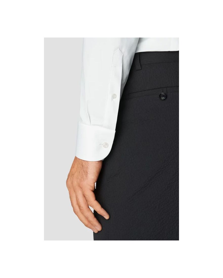 Eton overhemd slim fit wit four-way stretch