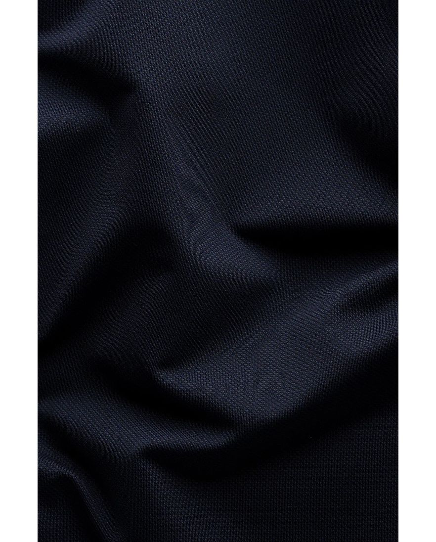 Eton slim fit overhemd donkerblauw Four-way stretch