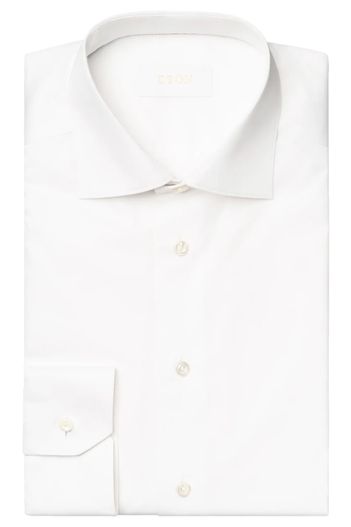 Eton Witte Eton slim fit business overhemd