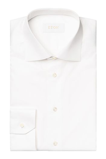 Eton Eton contemporary fit overhemd wit katoen