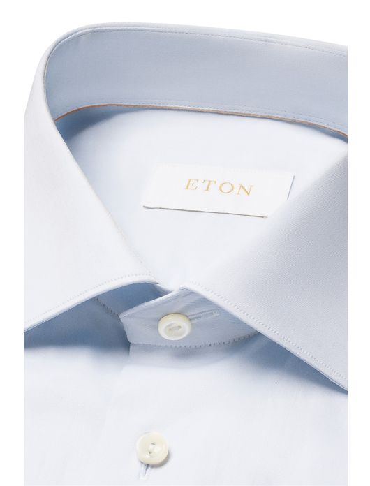 Eton overhemd lichtblauw effen