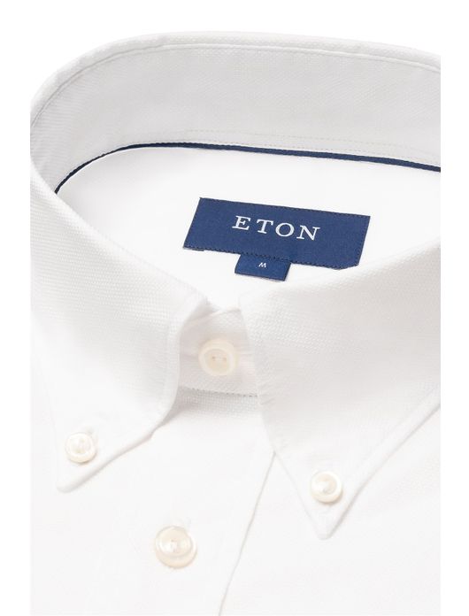 Eton overhemd wit slim fit button down
