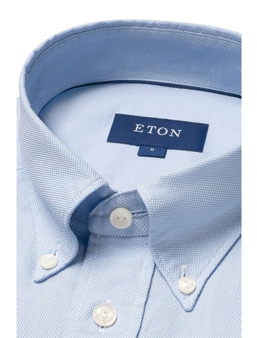 Eton overhemd lichtblauw button down slim fit