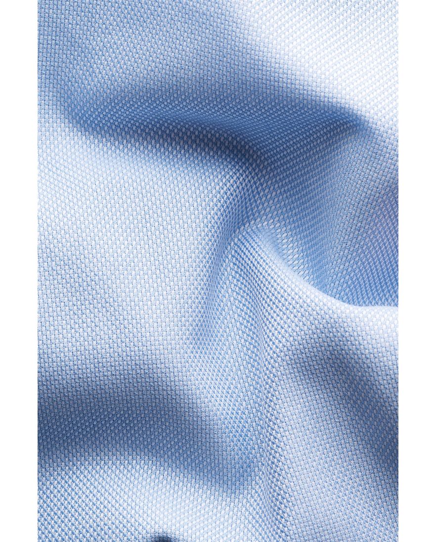 Eton overhemd effen lichtblauw button down slim fit