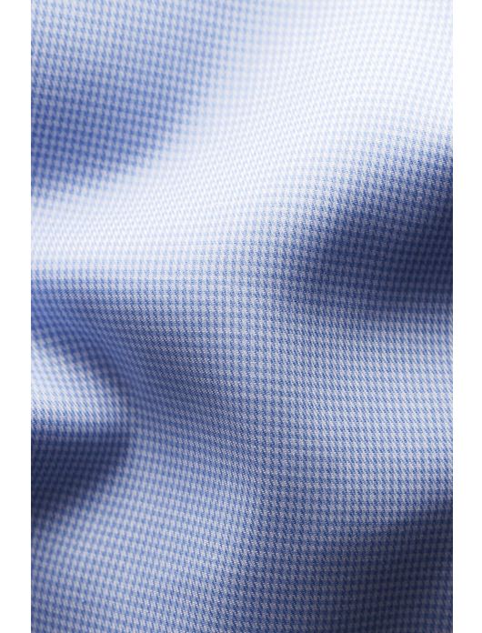 Eton overhemd lichtblauw Fine Twill Hounds Tooth Shirt