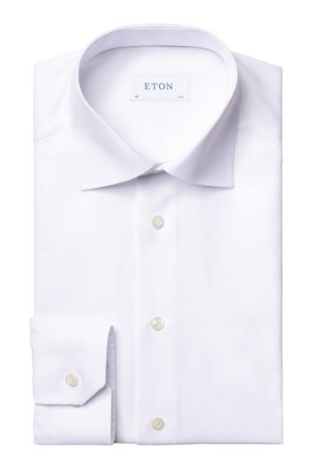 Eton Eton overhemd contemporary twill wit katoen