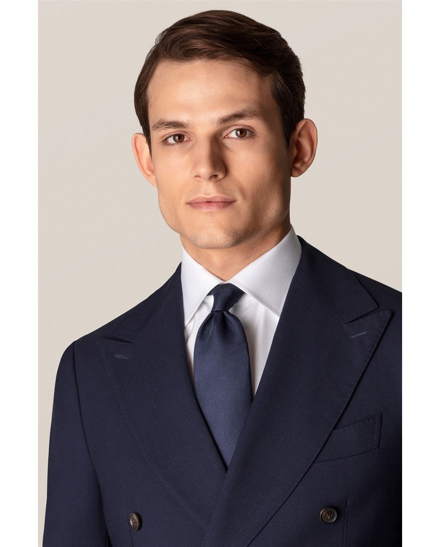 Eton overhemd effen wit slim fit katoenen