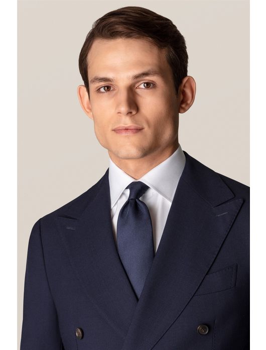 Eton overhemd wit Texture Twill slim fit effen