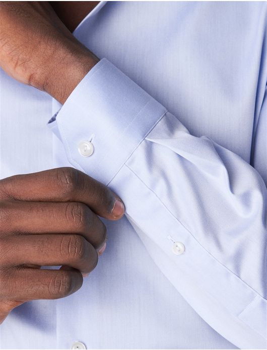 Eton business overhemd super slim fit Signature Twill lichtblauw