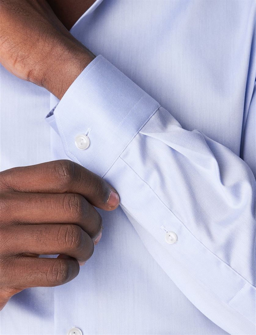 Eton business overhemd super slim fit Signature Twill lichtblauw