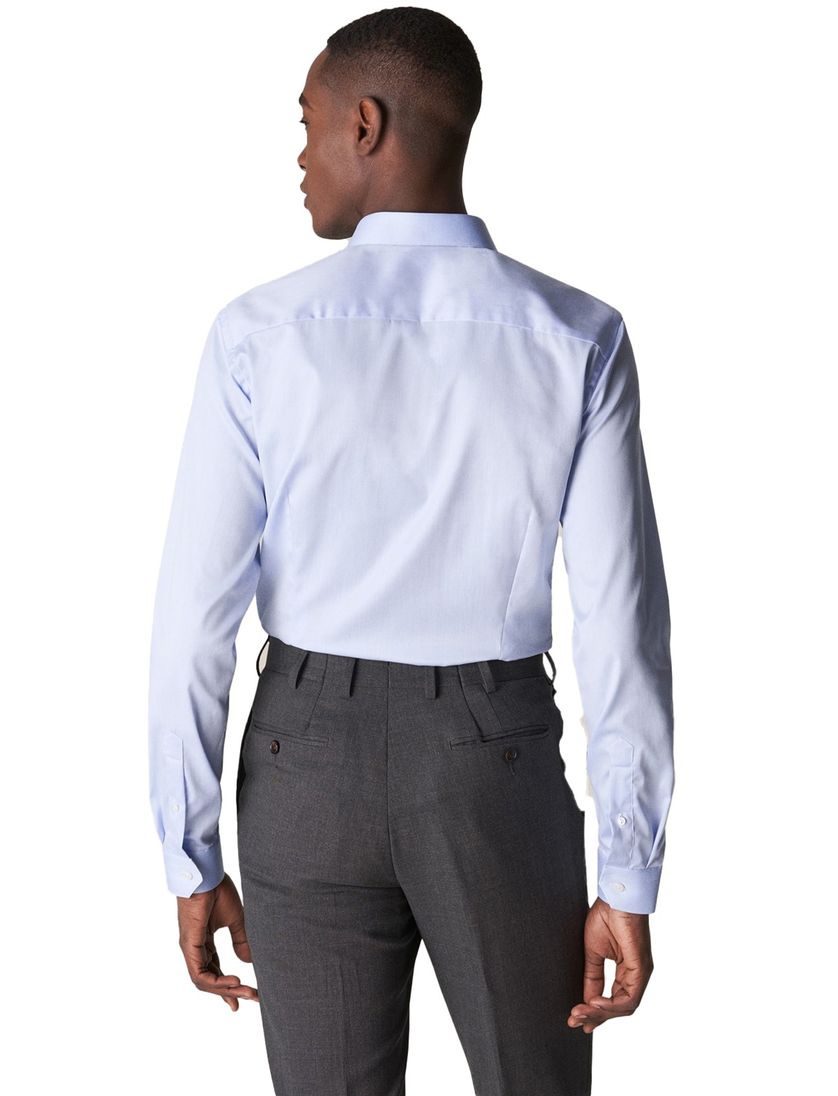 Eton business overhemd super slim fit Signature Twill lichtblauw