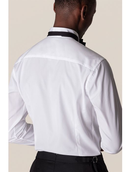 Eton overhemd wit Plissé Tuxedo French Cuff slim fit