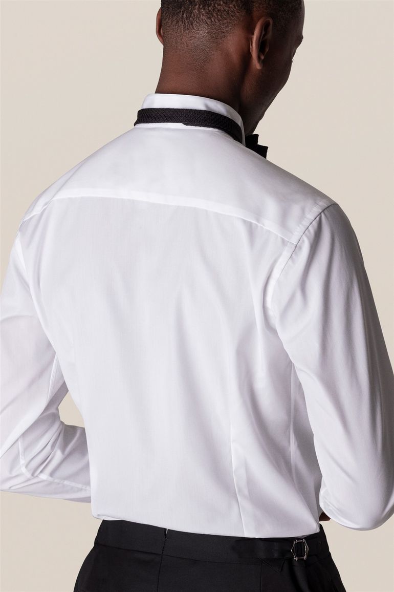 Eton overhemd wit uni slim fit katoen
