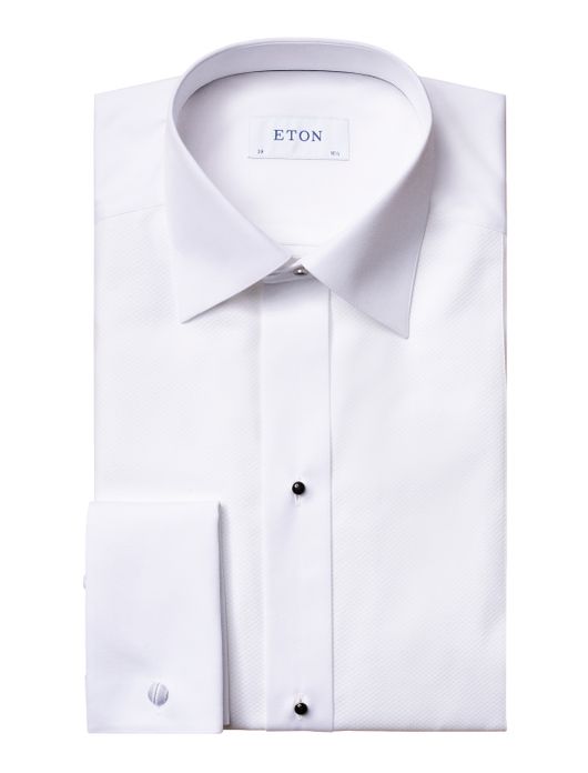 Eton overhemd Pique Tuxedo French Cuff