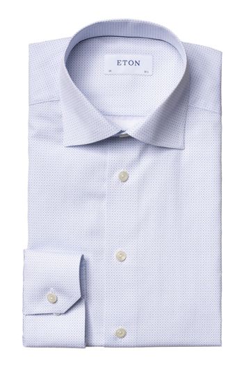 Eton Eton overhemd lichtblauw contemporary fit poplin