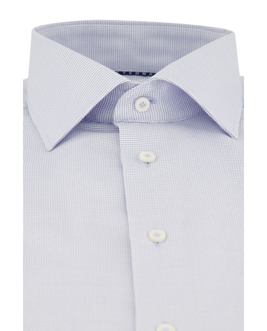 Overhemd Eterna Comfort Fit lichtblauw strijkvrij