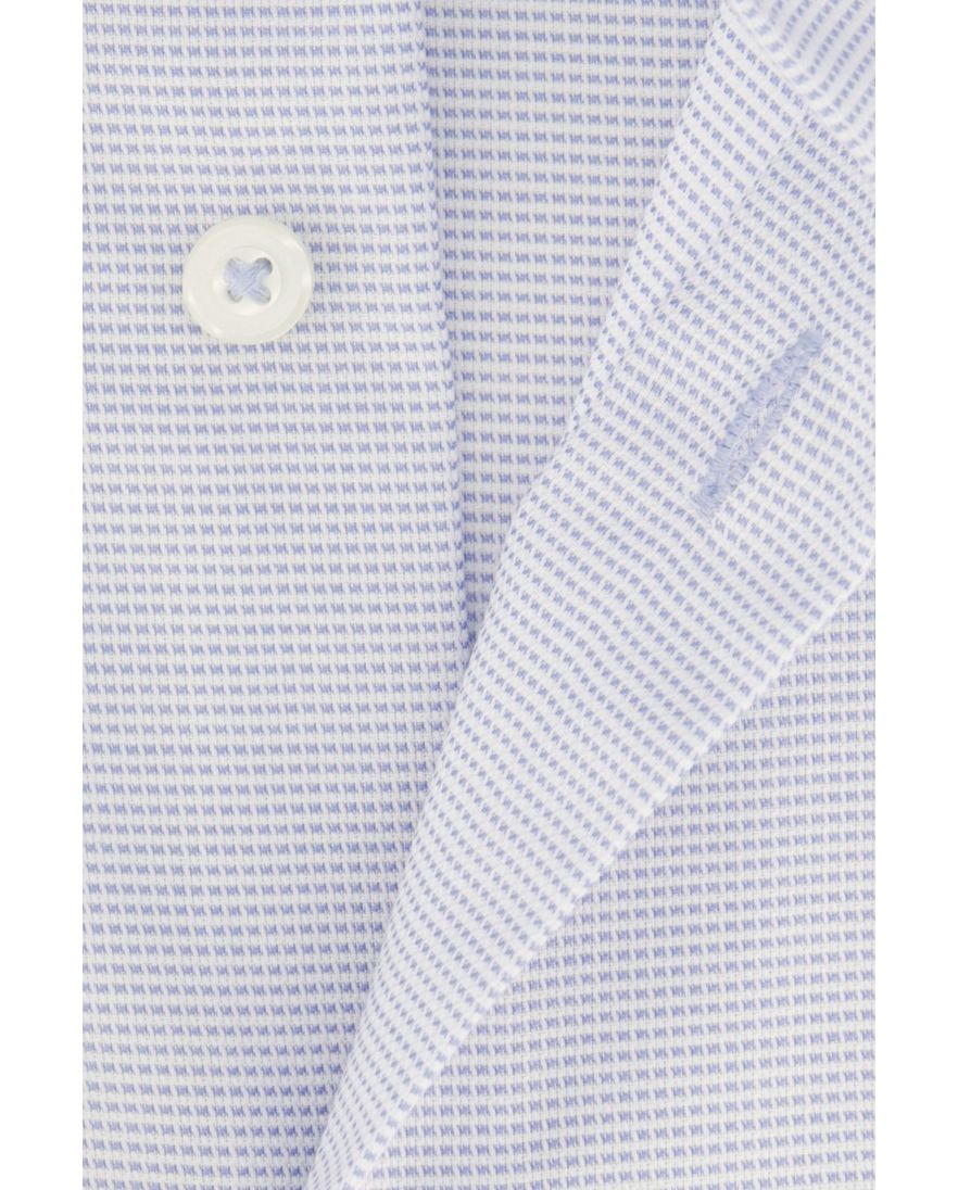 Overhemd Eterna Comfort Fit lichtblauw strijkvrij