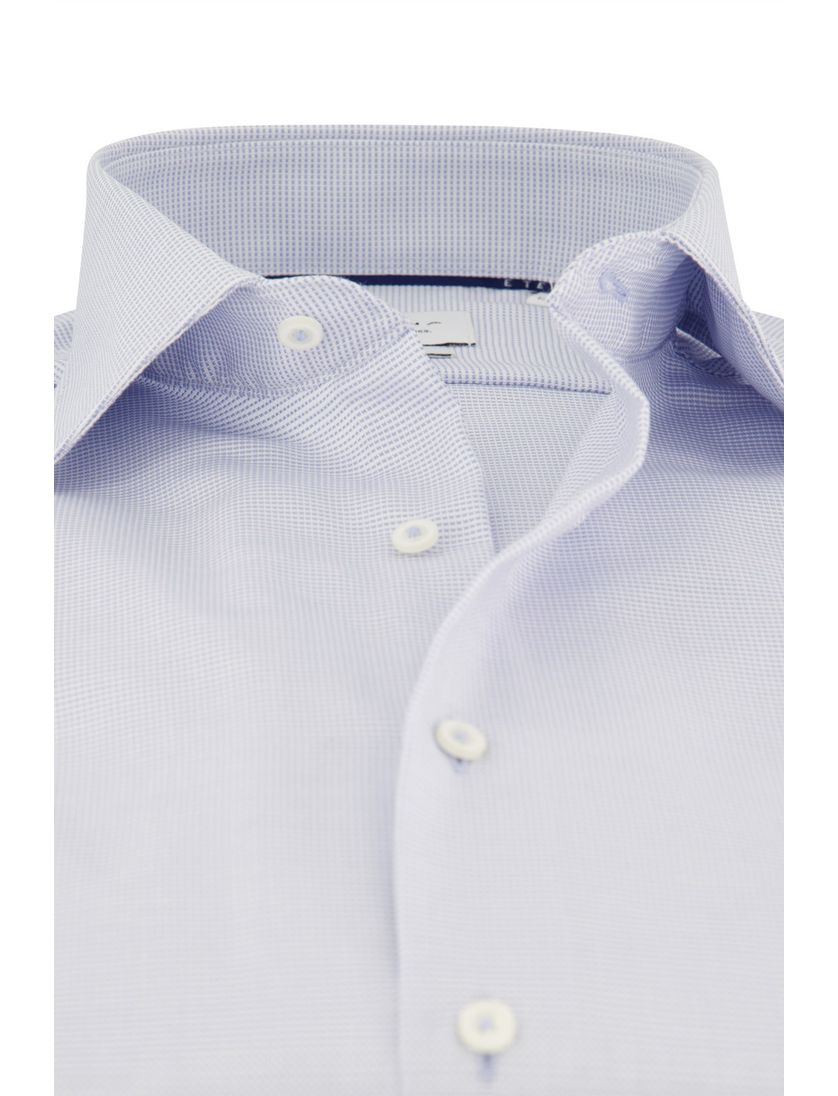Strijkvrij Eterna overhemd katoen modern fit lichtblauw
