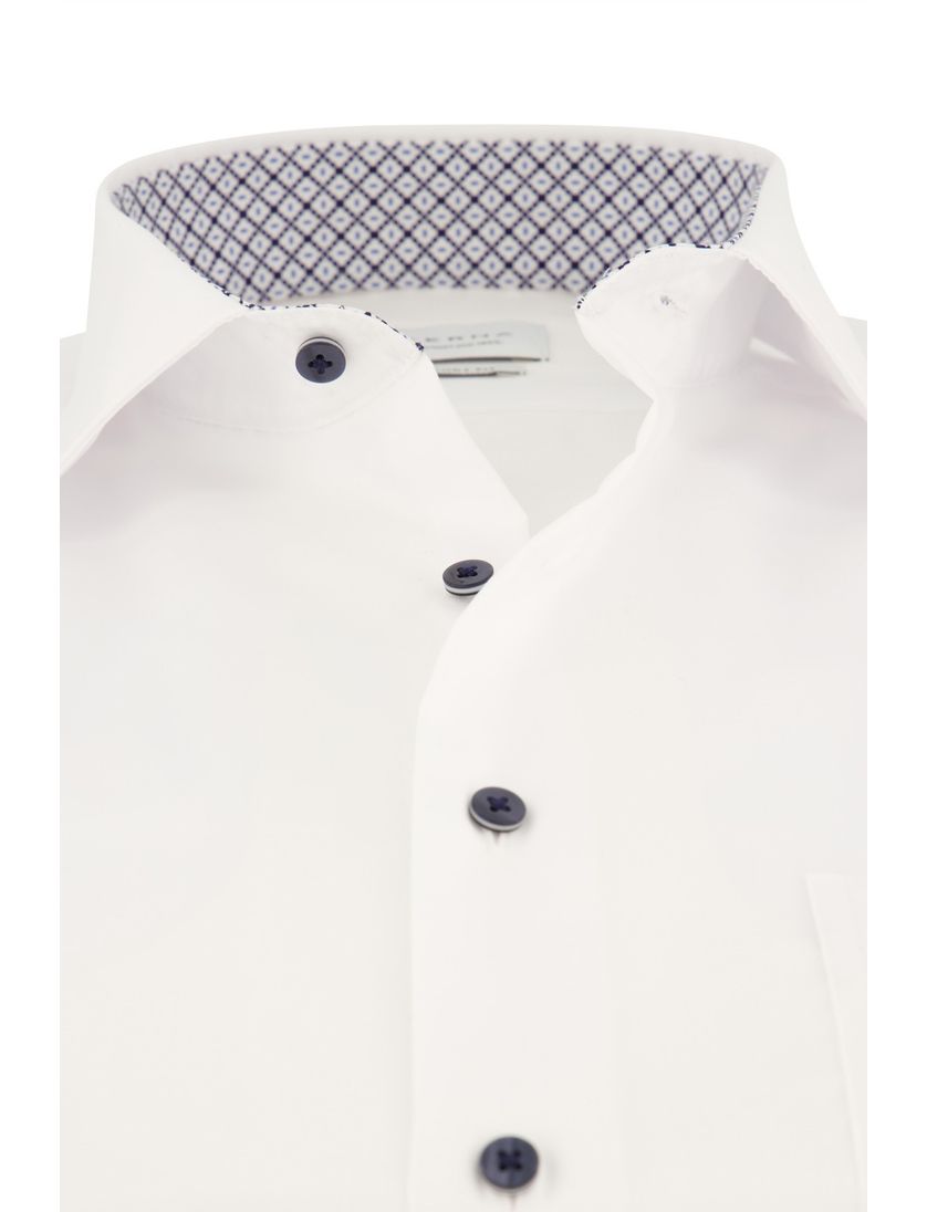 Strijkvrij wit Eterna katoen comfort fit overhemd