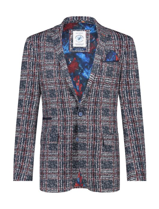 A Fish Named Fred colbert navy geruit